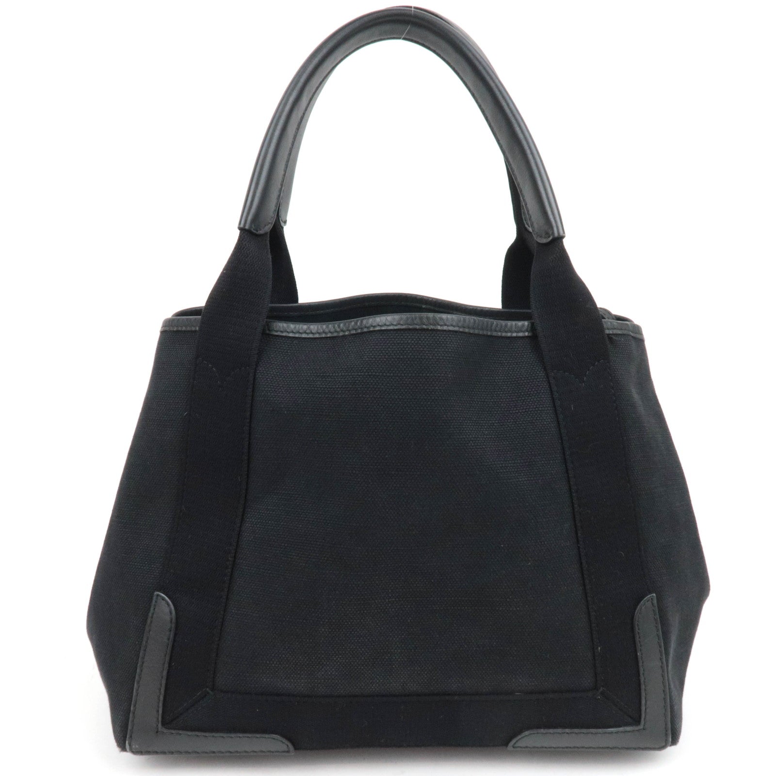 BALENCIAGA Navy Cabas Small  Canvas Tote Bag Black 339933