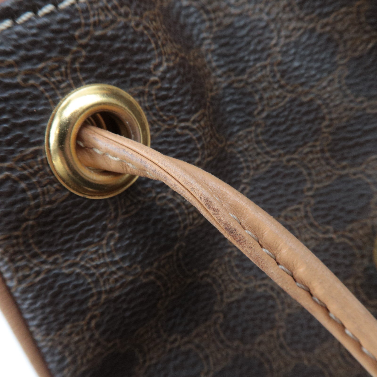 CELINE Macadam PVC Leather Backpack Brown