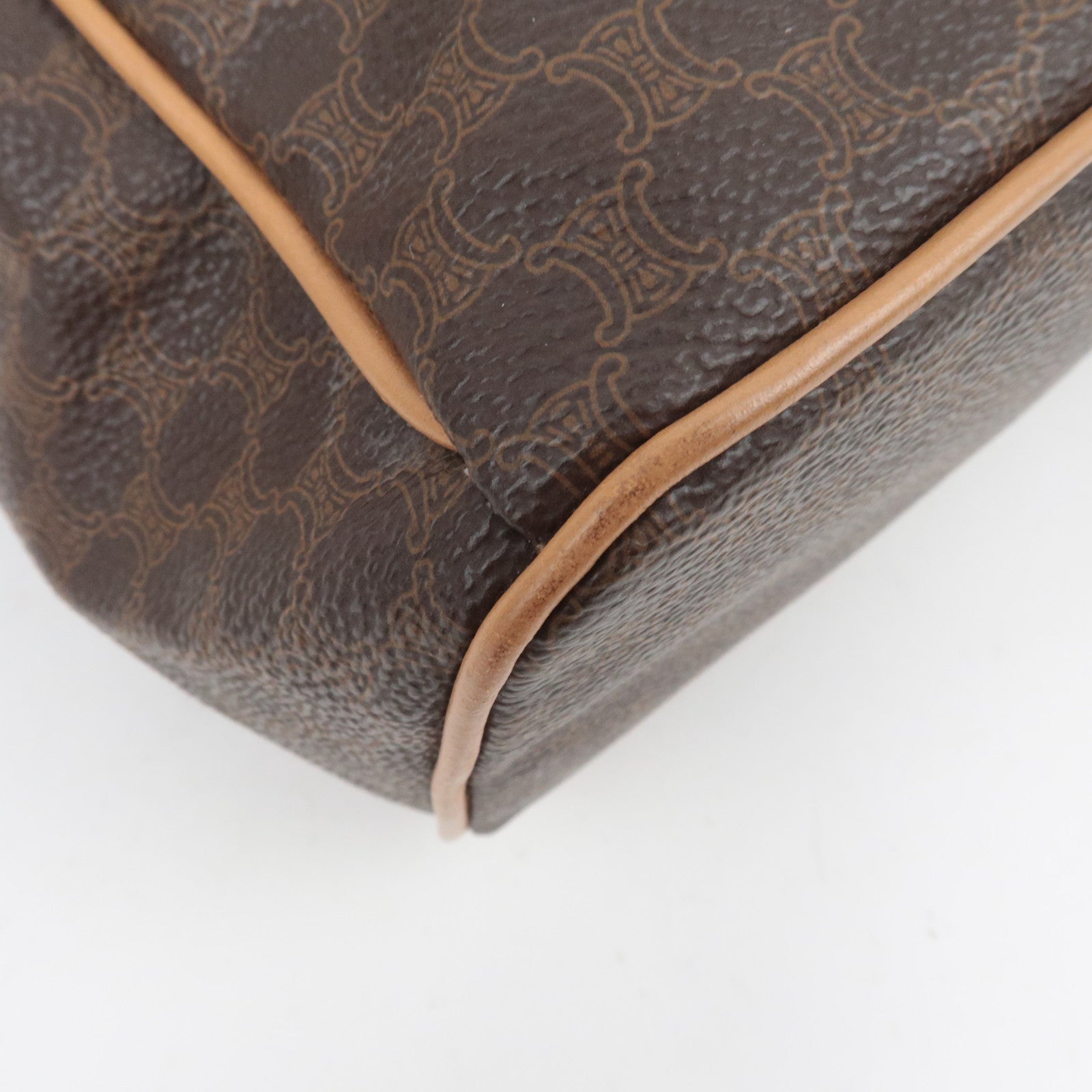 CELINE Macadam PVC Leather Backpack Brown