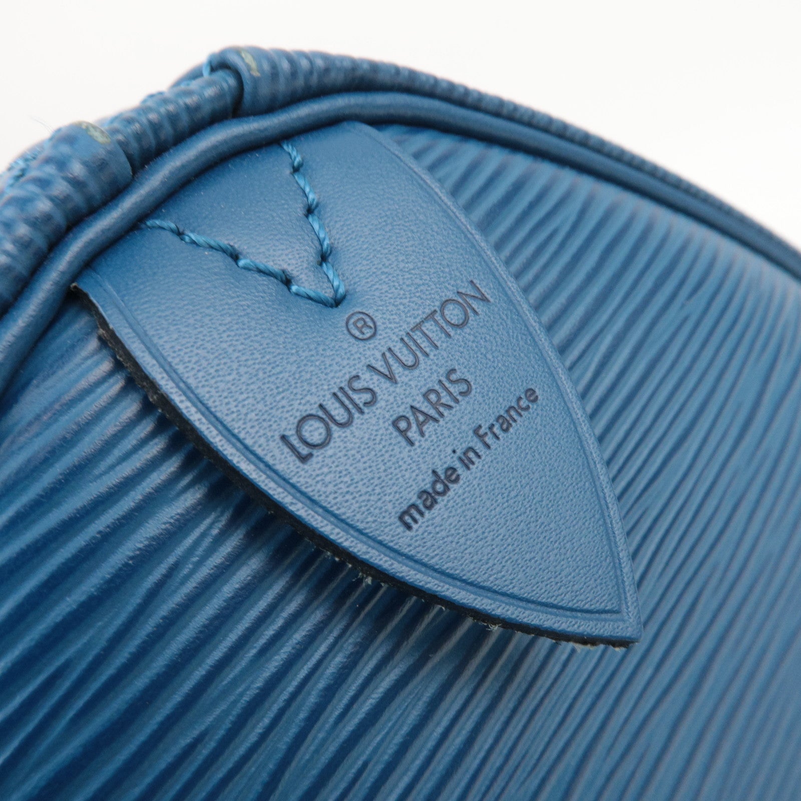 Louis Vuitton Epi Speedy 25 Handbag Toledo Blue M43015