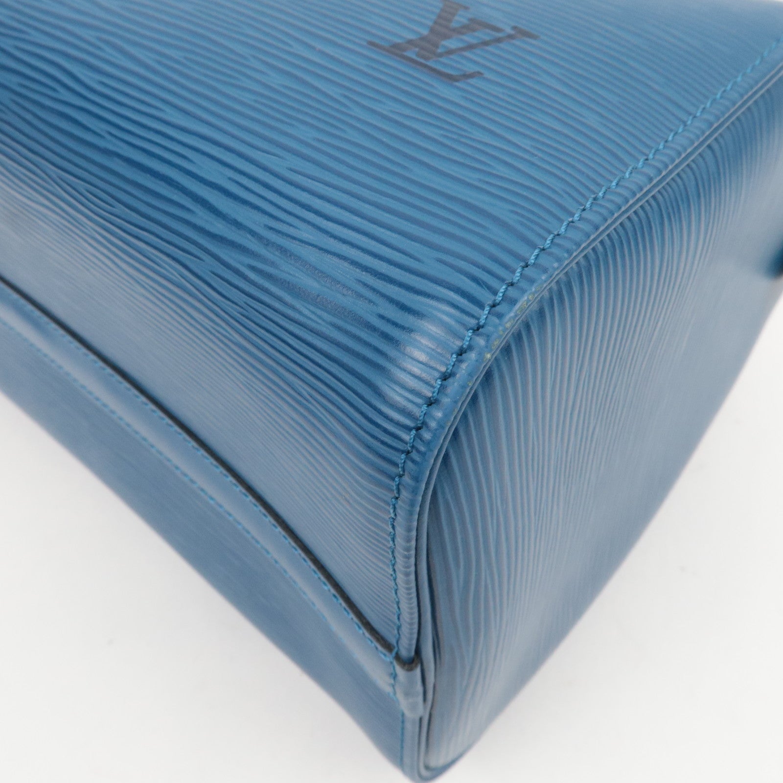 Louis Vuitton Epi Speedy 25 Handbag Toledo Blue M43015