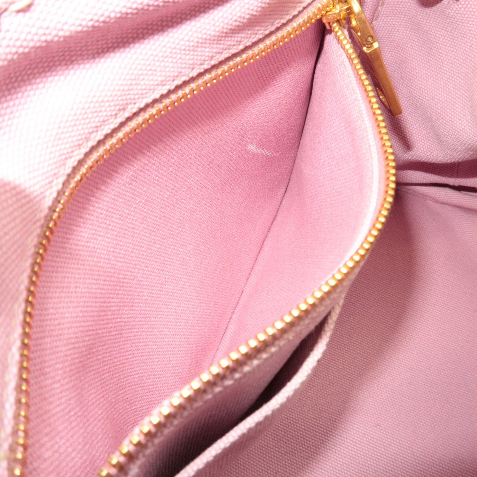 PRADA Canapa Mini 2Way Canvas Tote Bag Pink 1BG439