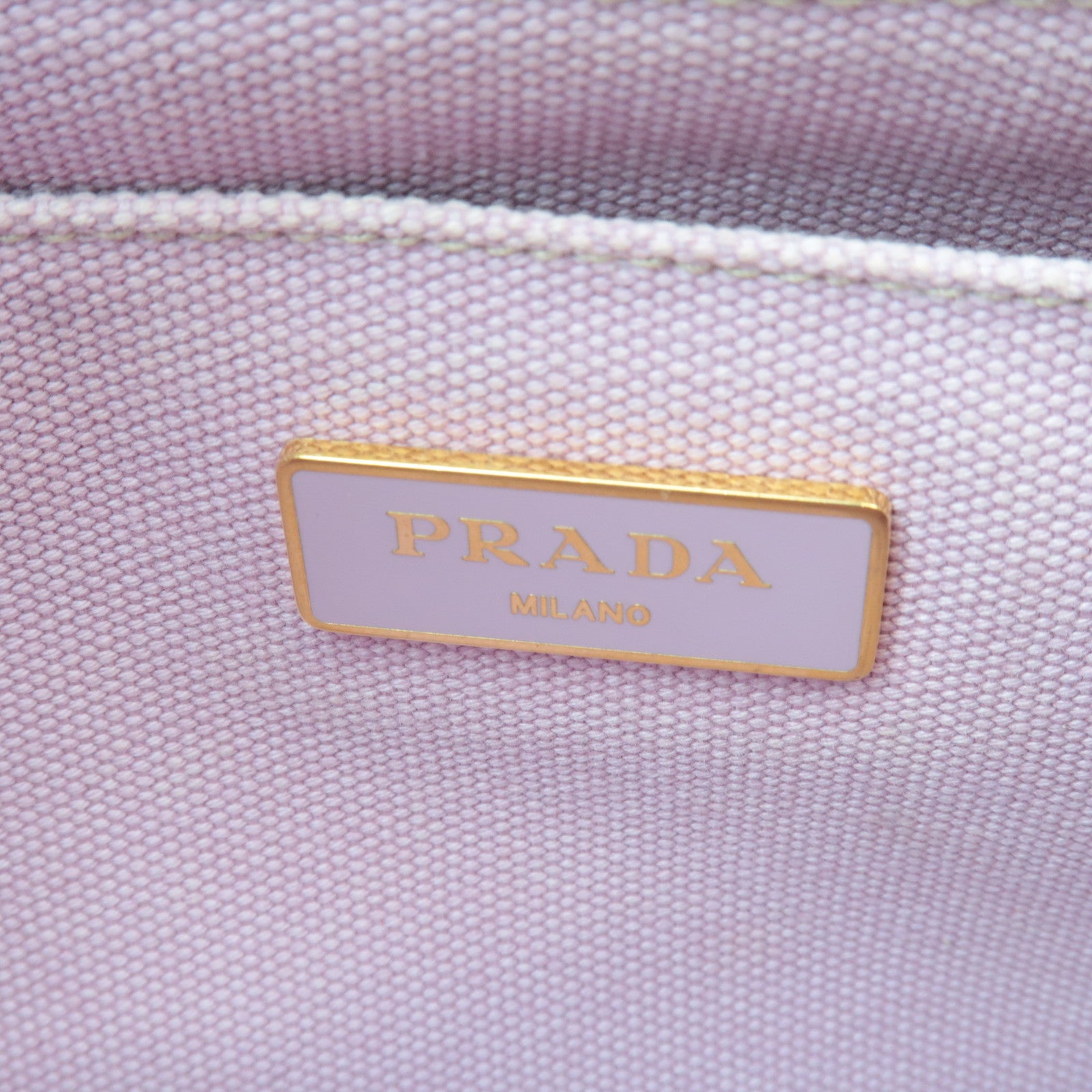 PRADA Canapa Mini 2Way Canvas Tote Bag Pink 1BG439