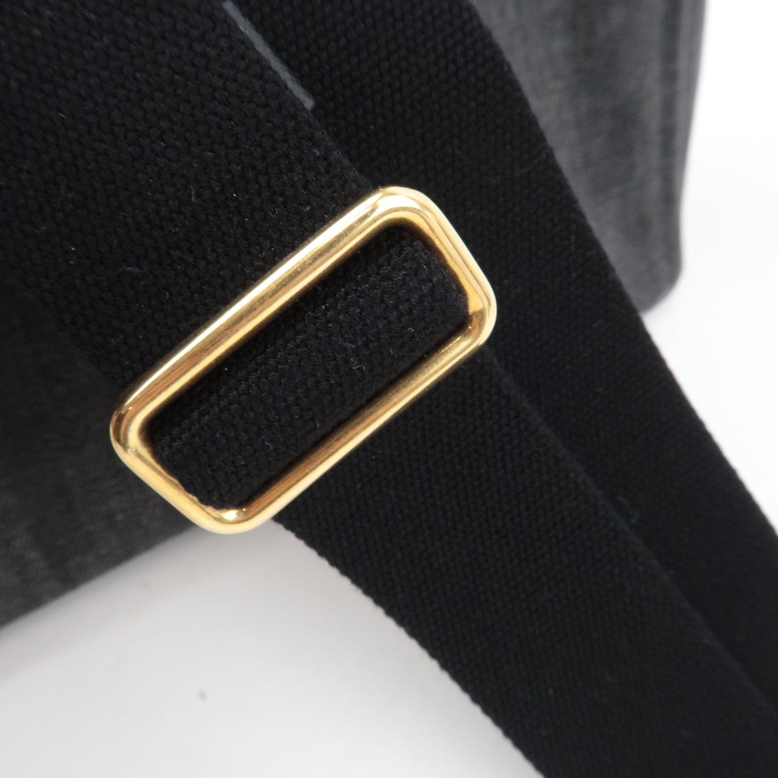 PRADA Canapa Mini 2Way Denim Tote Bag Black 1BG439