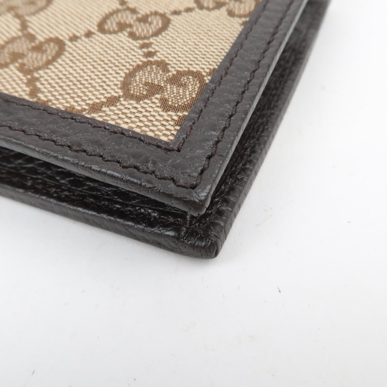 GUCCI GG Canvas Bifold Wallet Beige 150413