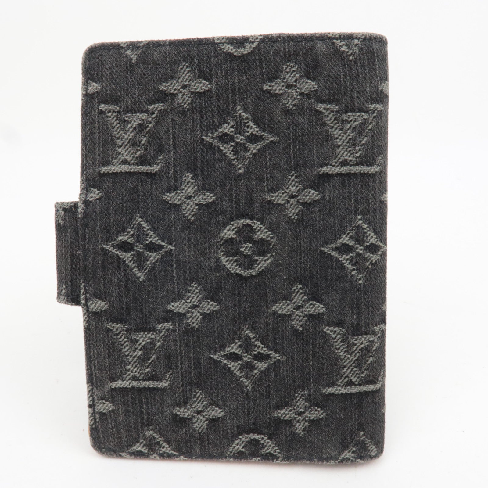 Louis Vuitton Monogram Denim Agenda PM Planner Cover Noir R21038