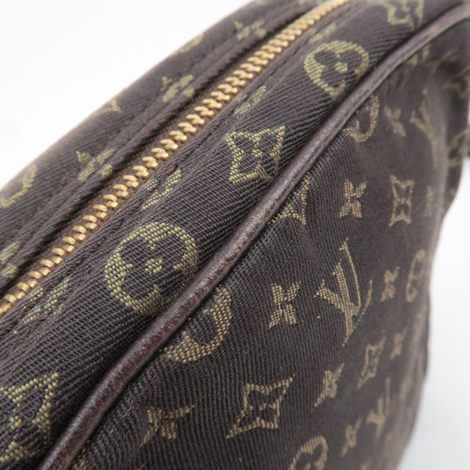 Louis Vuitton Monogram Mini Lin Danube Shoulder Bag Ebene M95228