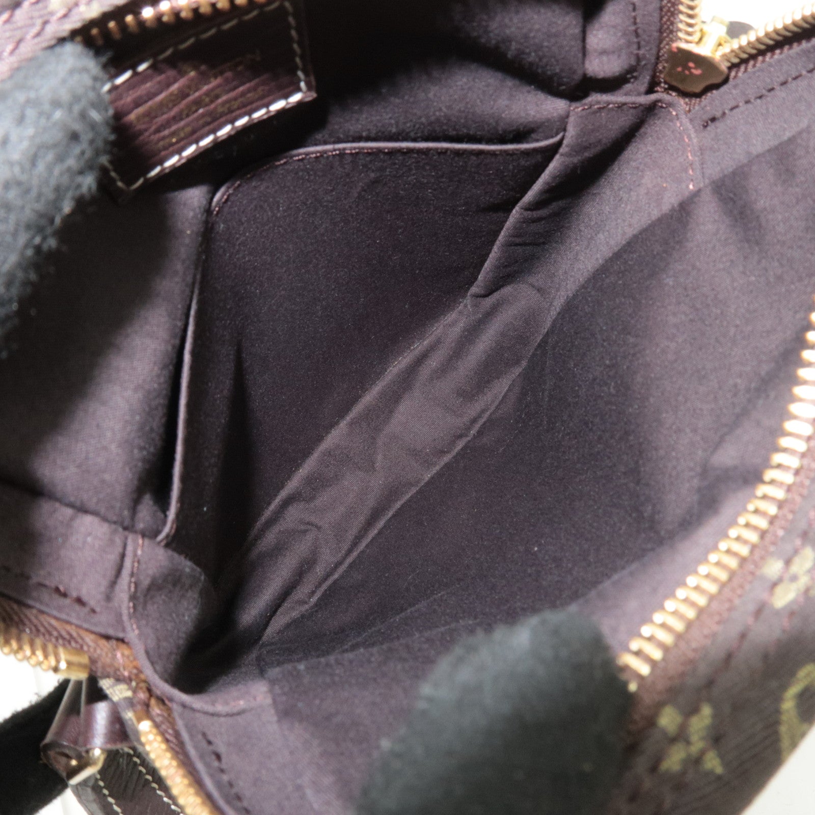 Louis Vuitton Monogram Mini Lin Danube Shoulder Bag Ebene M95228