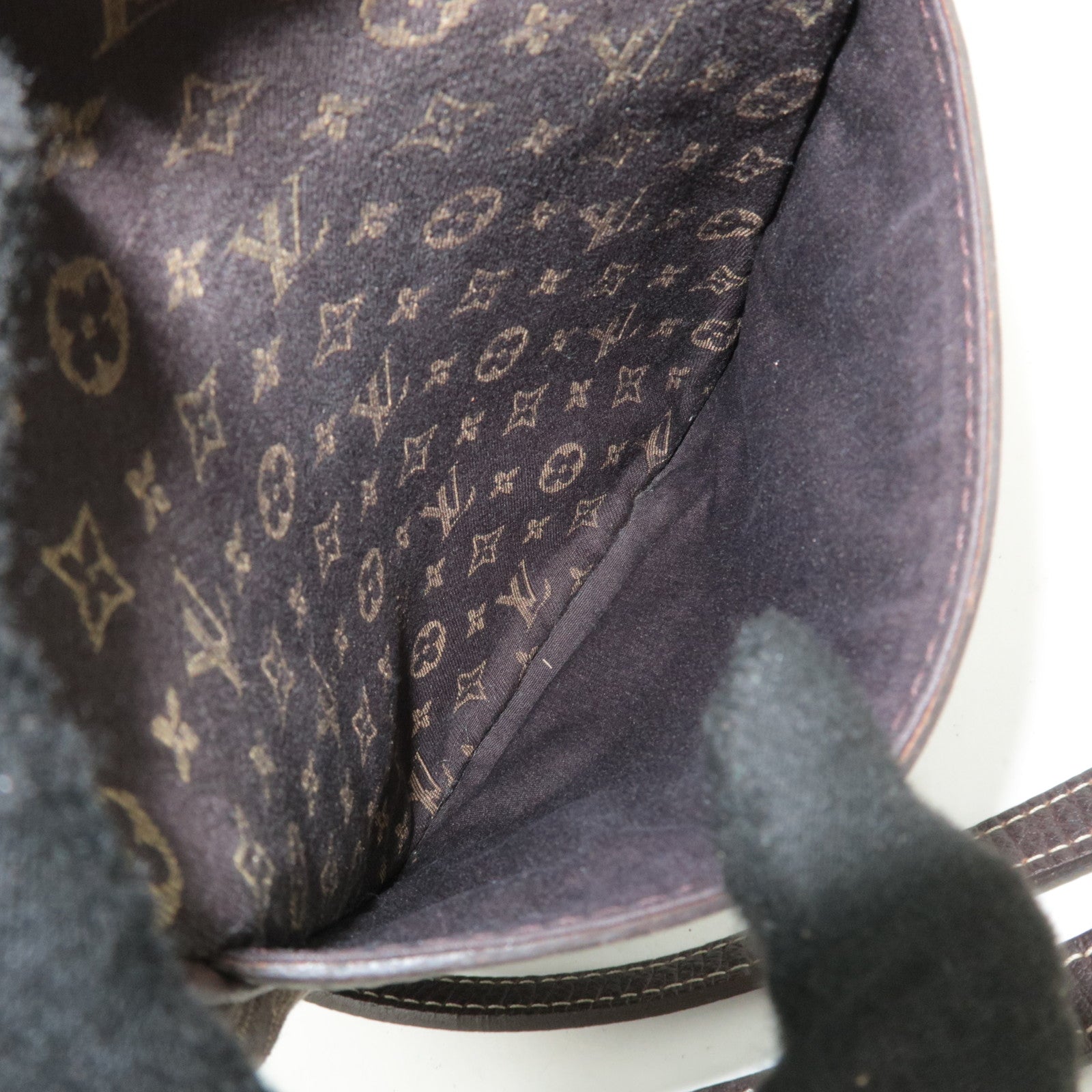 Louis Vuitton Monogram Mini Lin Danube Shoulder Bag Ebene M95228