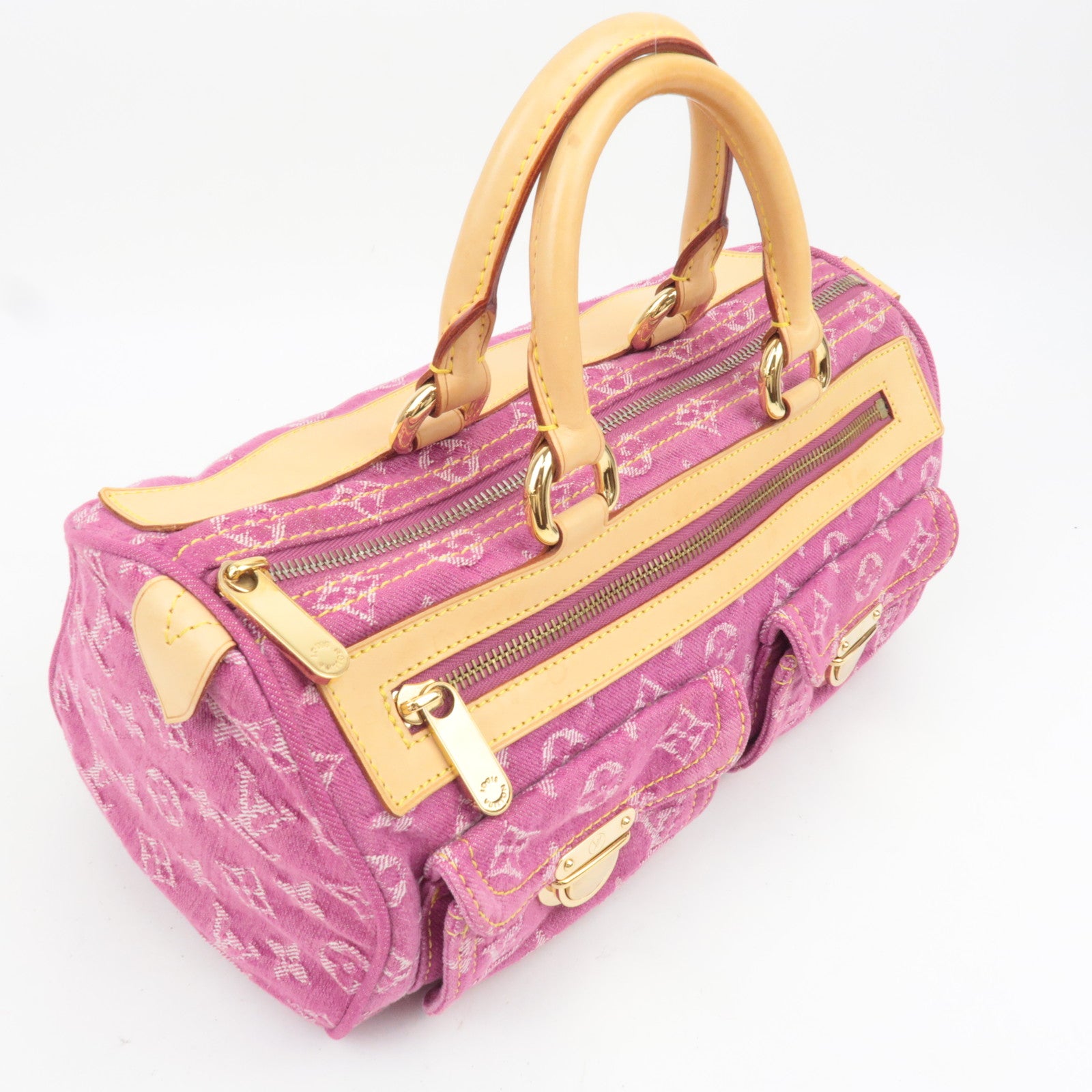 Louis Vuitton Monogram Denim Neo Speedy Pink M95214