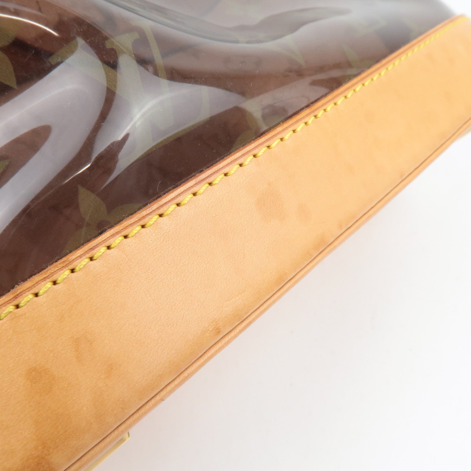 Louis Vuitton Monogram Vinyl Cabas Amble PM Handbag Clear Brown M92502