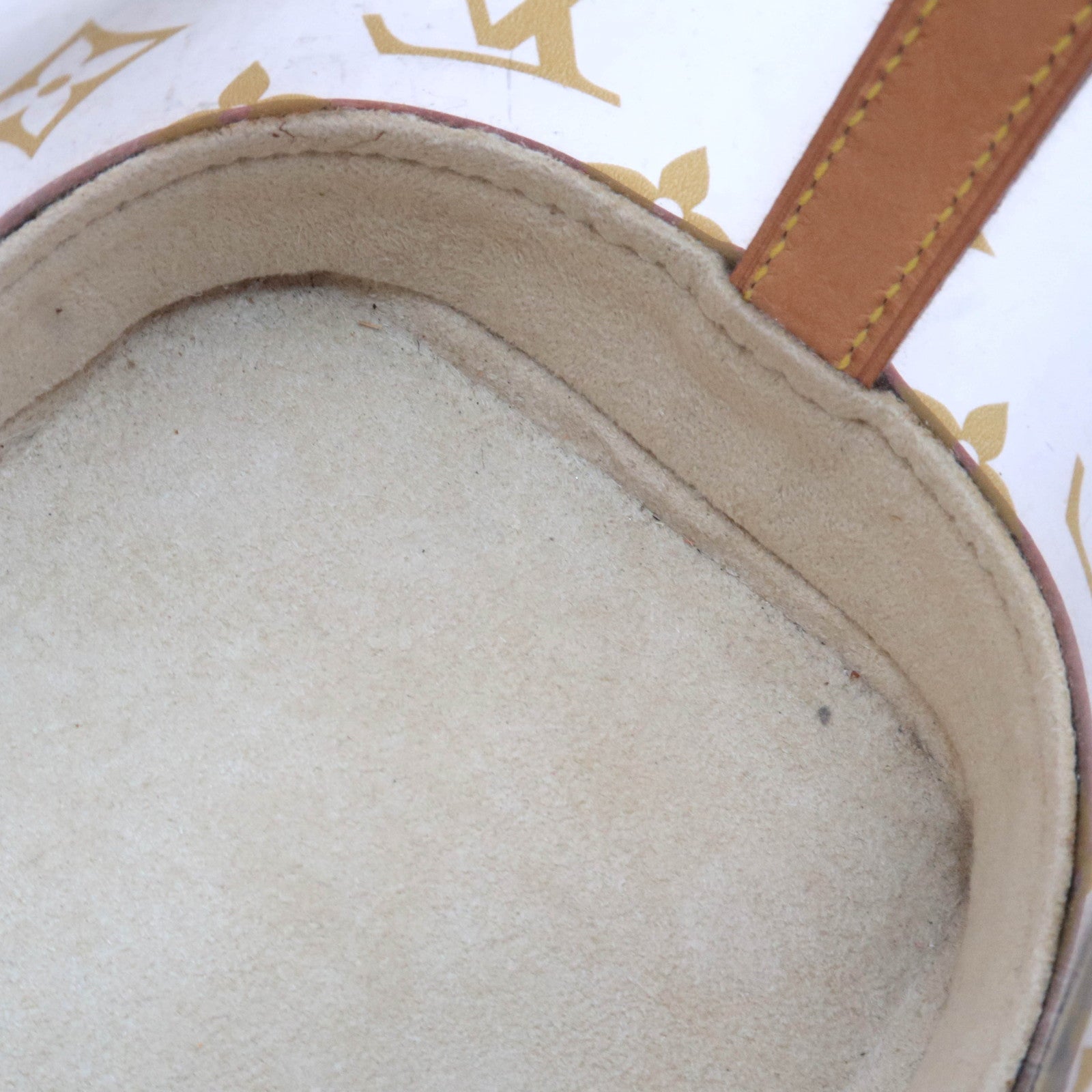 Louis Vuitton Monogram Vinyl Cabas Amble PM Handbag Clear Brown M92502