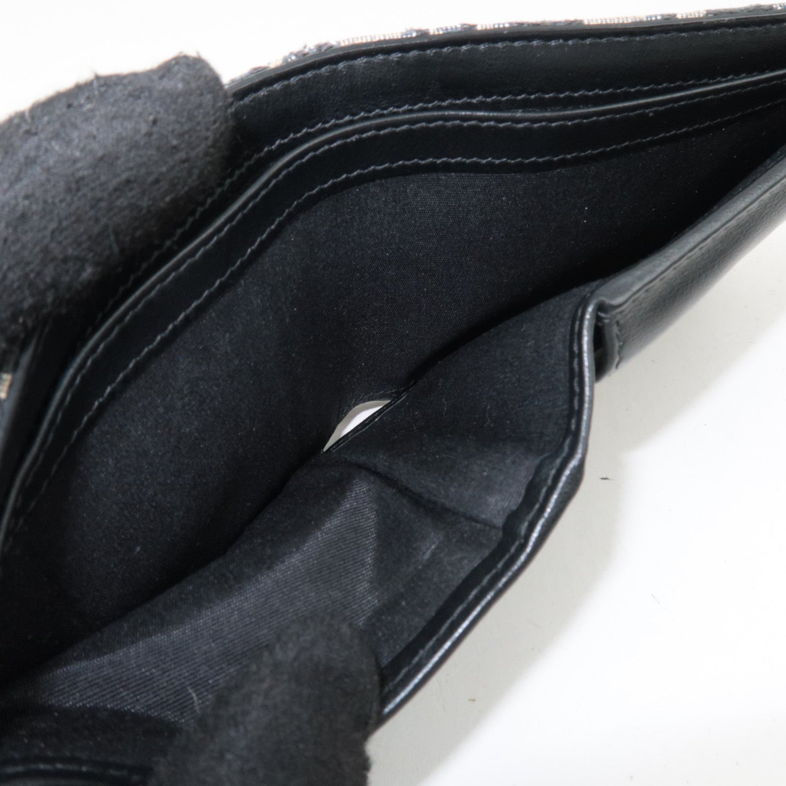 Christian Dior Oblique Trotter Jacquard Wallet Navy