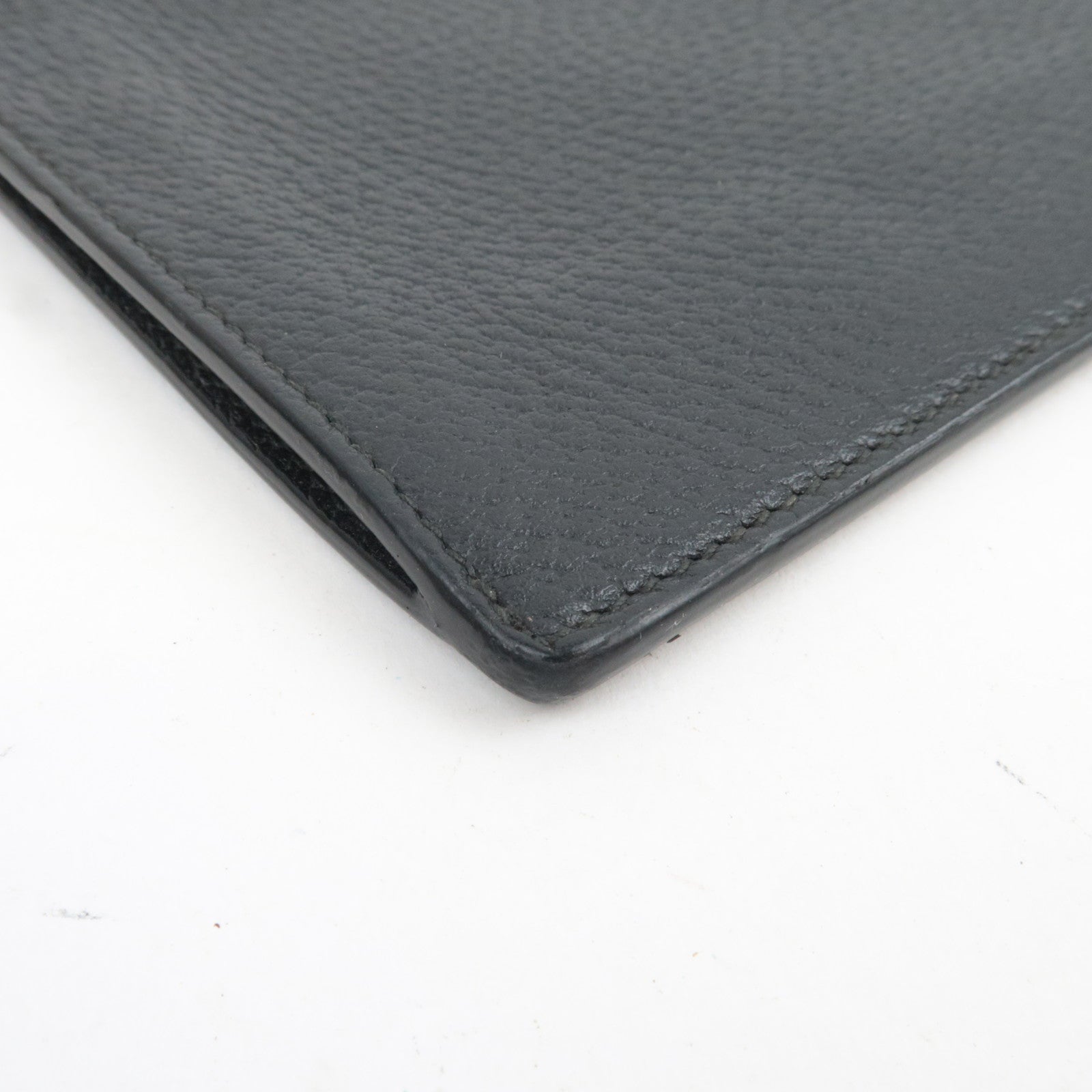 GUCCI Sherry Leather Clutch Bag Black 428758