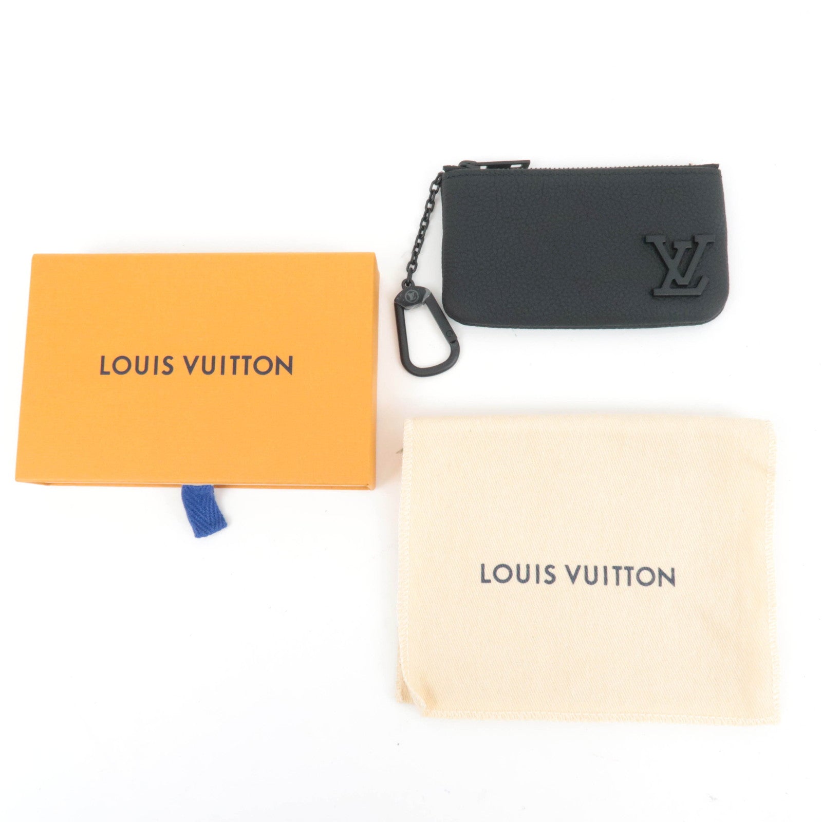 Louis Vuitton Aerogram Pochette Cles Coin Case Noir M81031