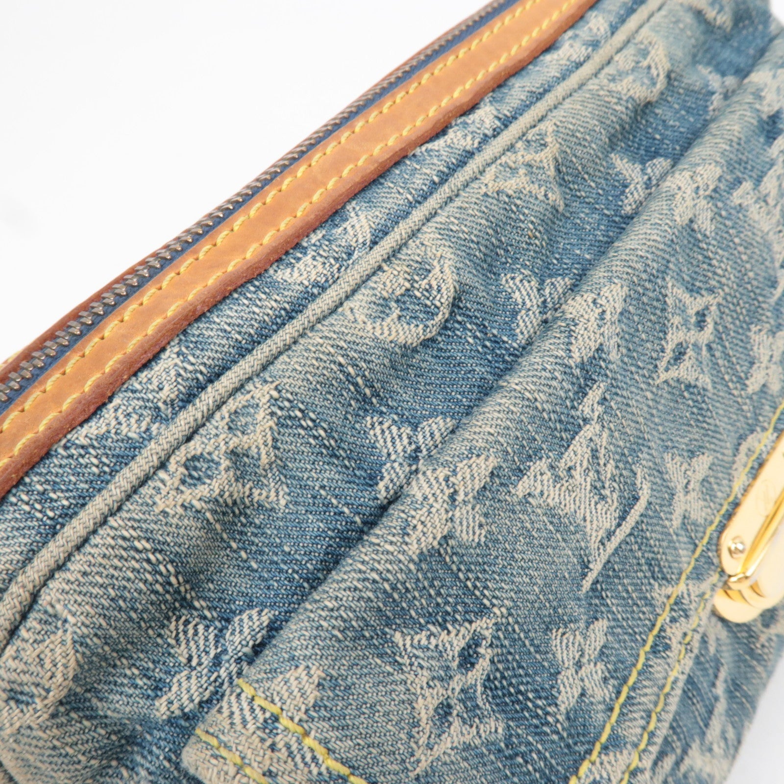Louis Vuitton Monogram Denim Bum Bag Body Bag Blue M95347