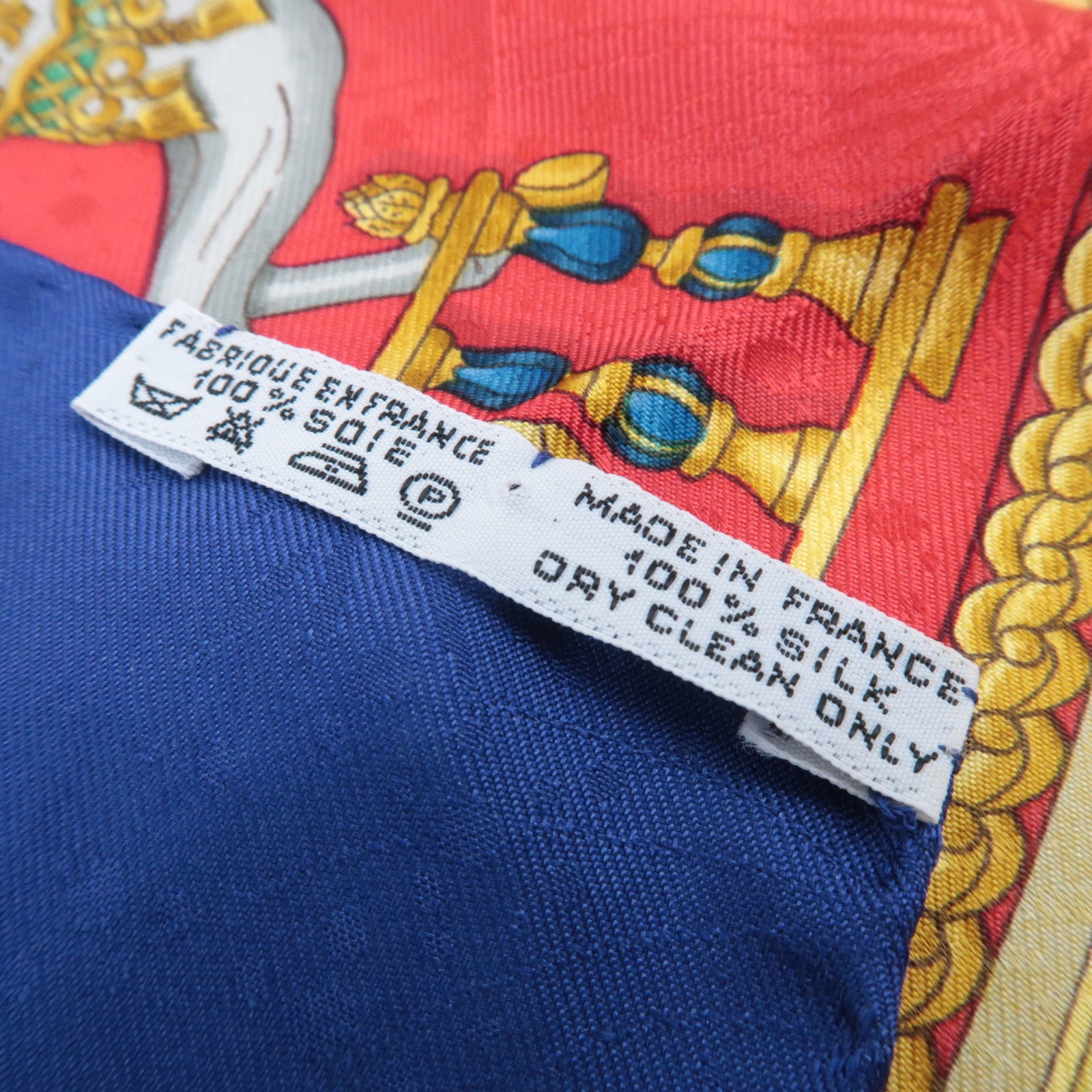 HERMES Carre 90 Scarf LUNAPARK 100% Silk Blue White