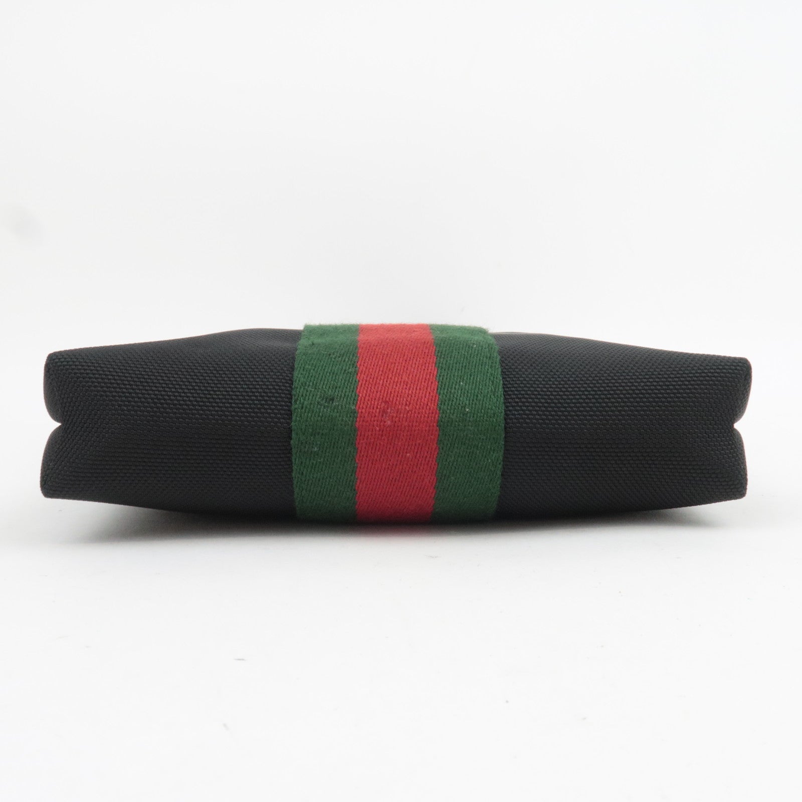GUCCI Sherry Nylon Canvas Shoulder Bag Black 631195