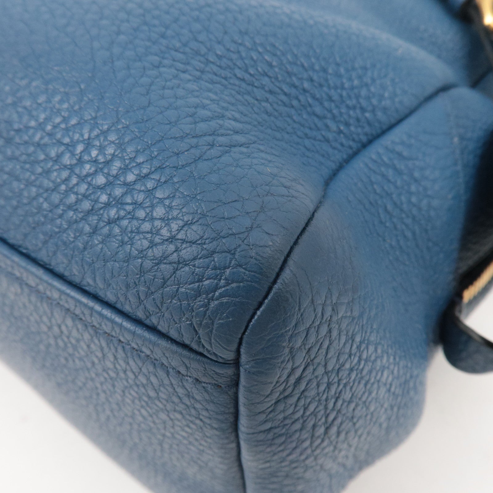 PRADA 2Way Leather Handbag Blue