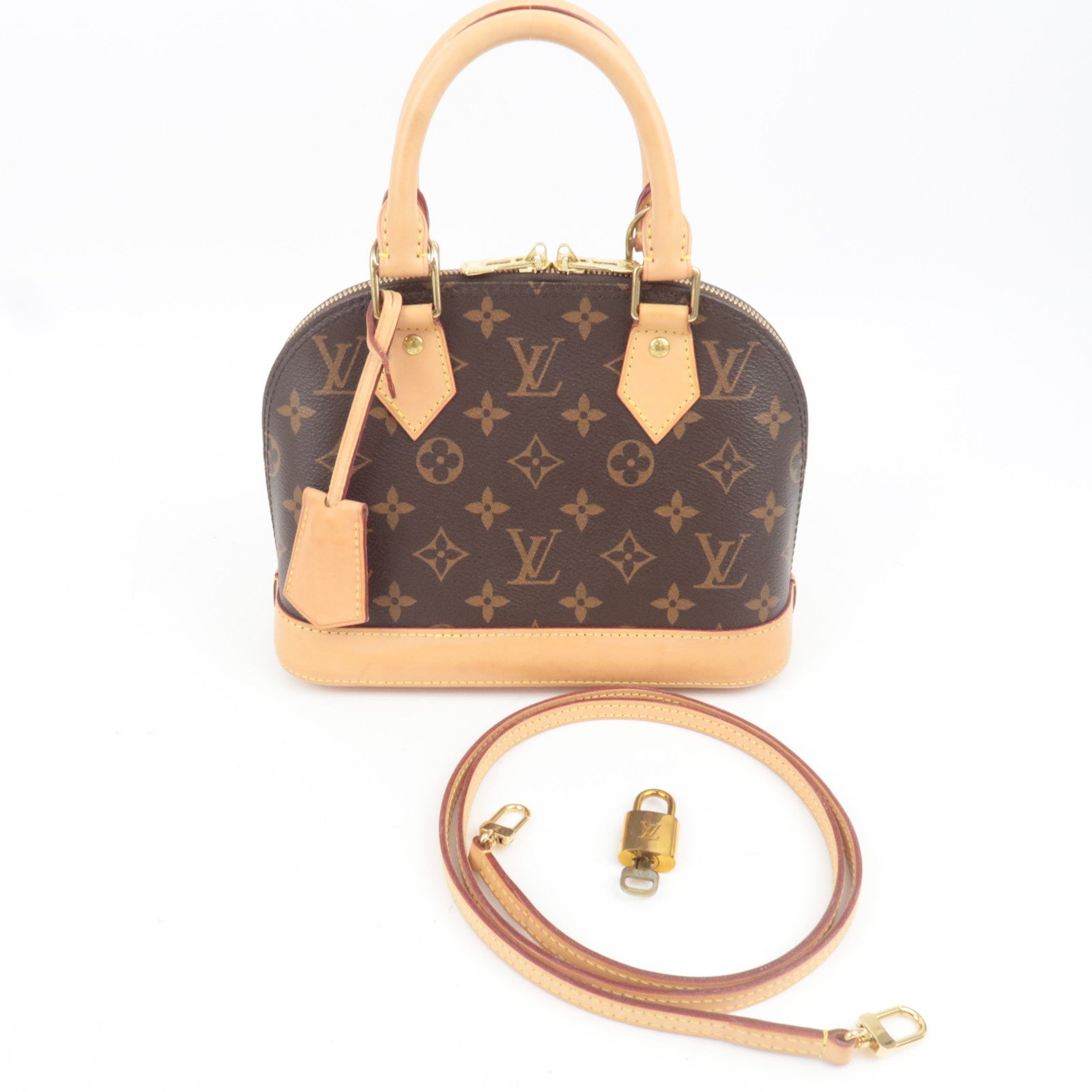 Louis Vuitton Monogram Alma BB 2Way Handbag M53152