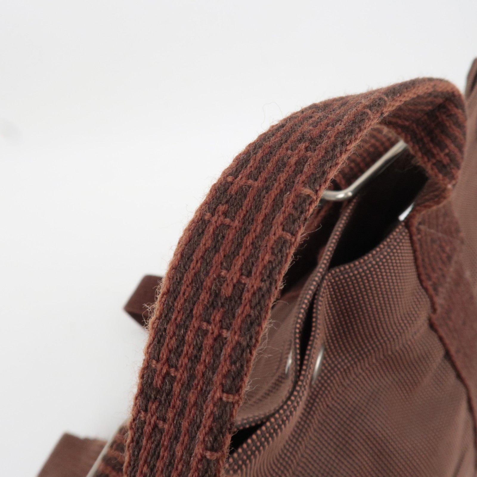 HERMES Her Line A Dos MM Canvas Backpack Brown