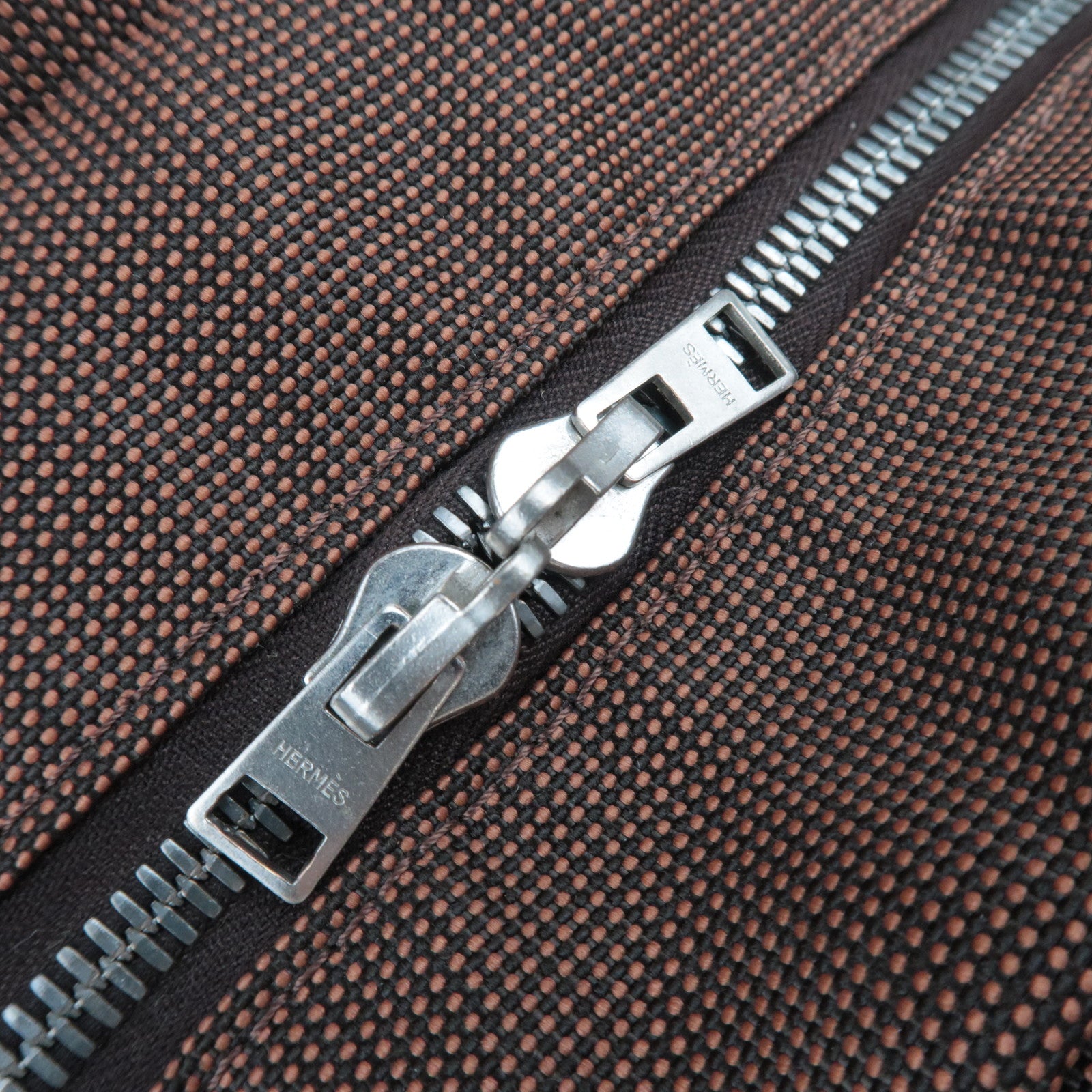 HERMES Her Line A Dos MM Canvas Backpack Brown