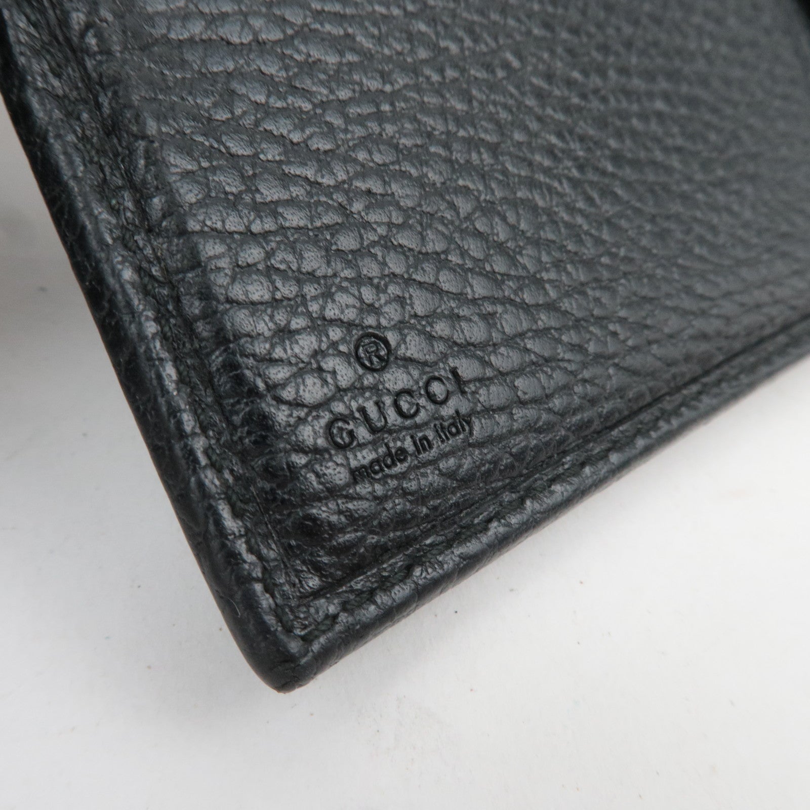 GUCCI GG Marmont Leather Wallet Black 456122