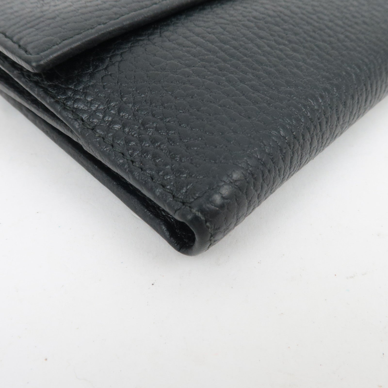 GUCCI GG Marmont Leather Wallet Black 456122