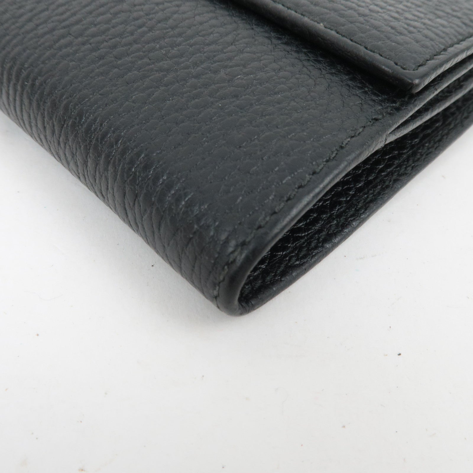 GUCCI GG Marmont Leather Wallet Black 456122