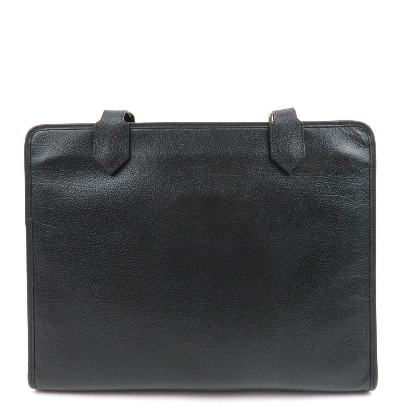 SAINT LAURENT YSL Logo Leather Shoulder Bag Black