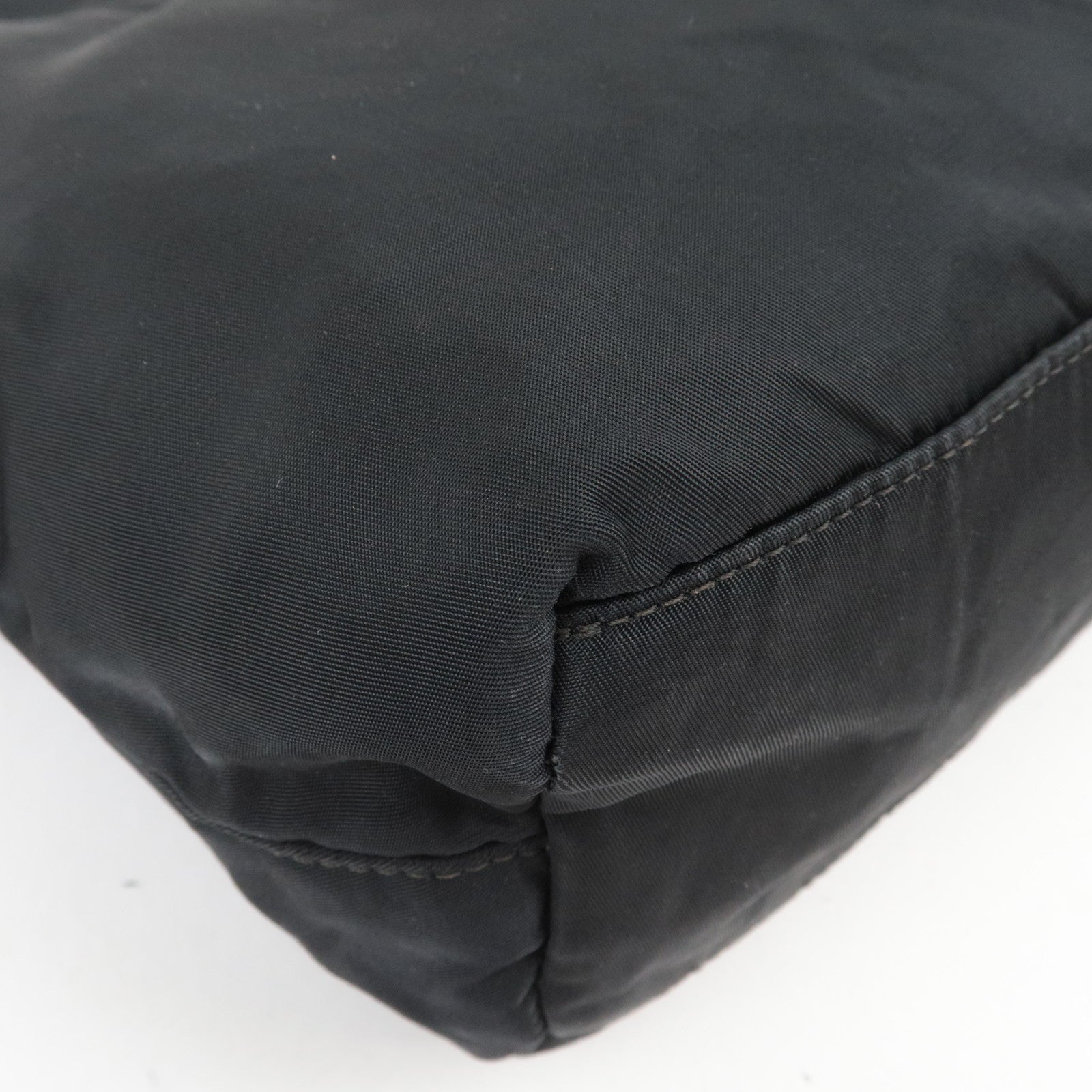 Christian Dior Maris Pearl Nylon Shoulder Bag Black