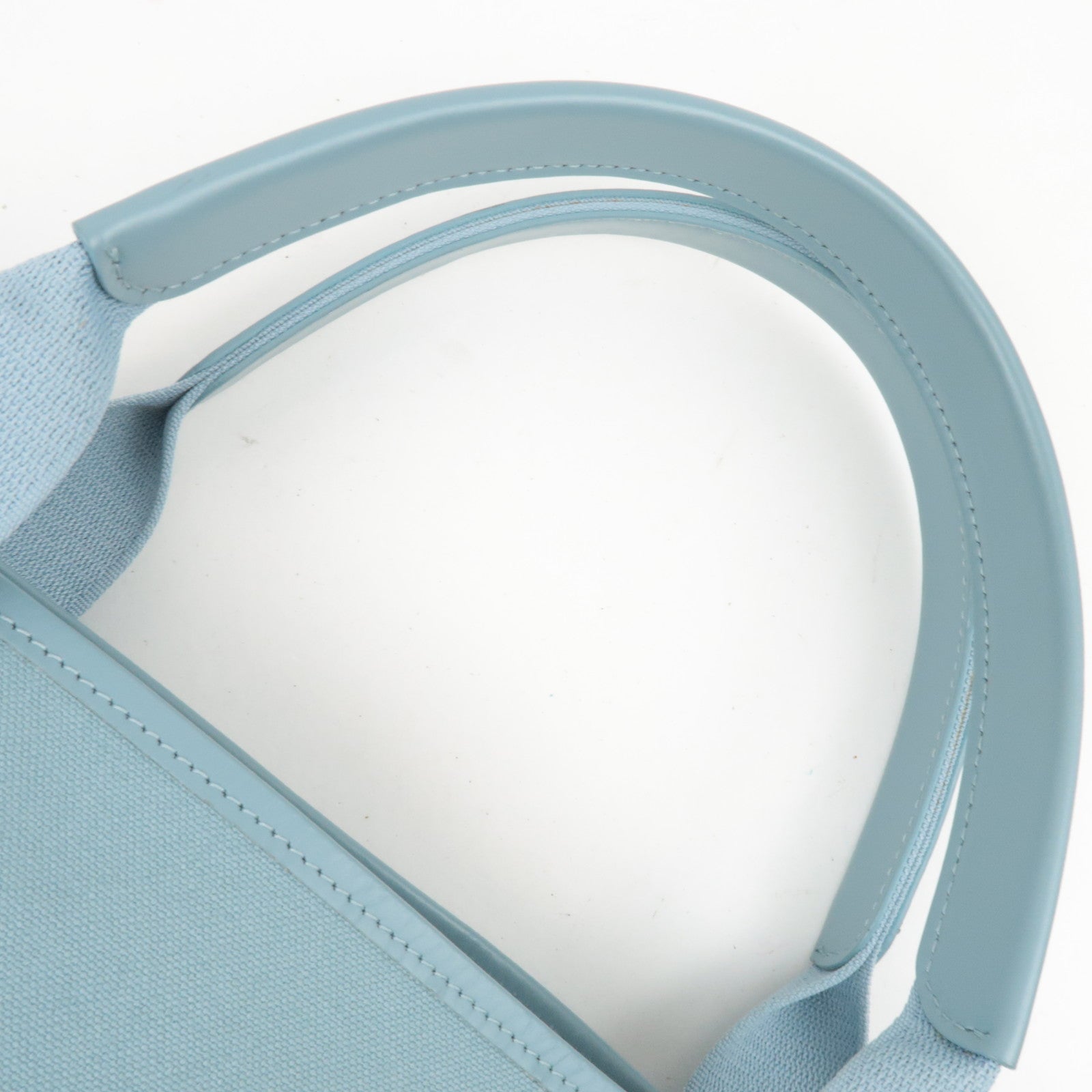 BALENCIAGA Navy Cabas S Canvas Tote Bag Light Blue 339933