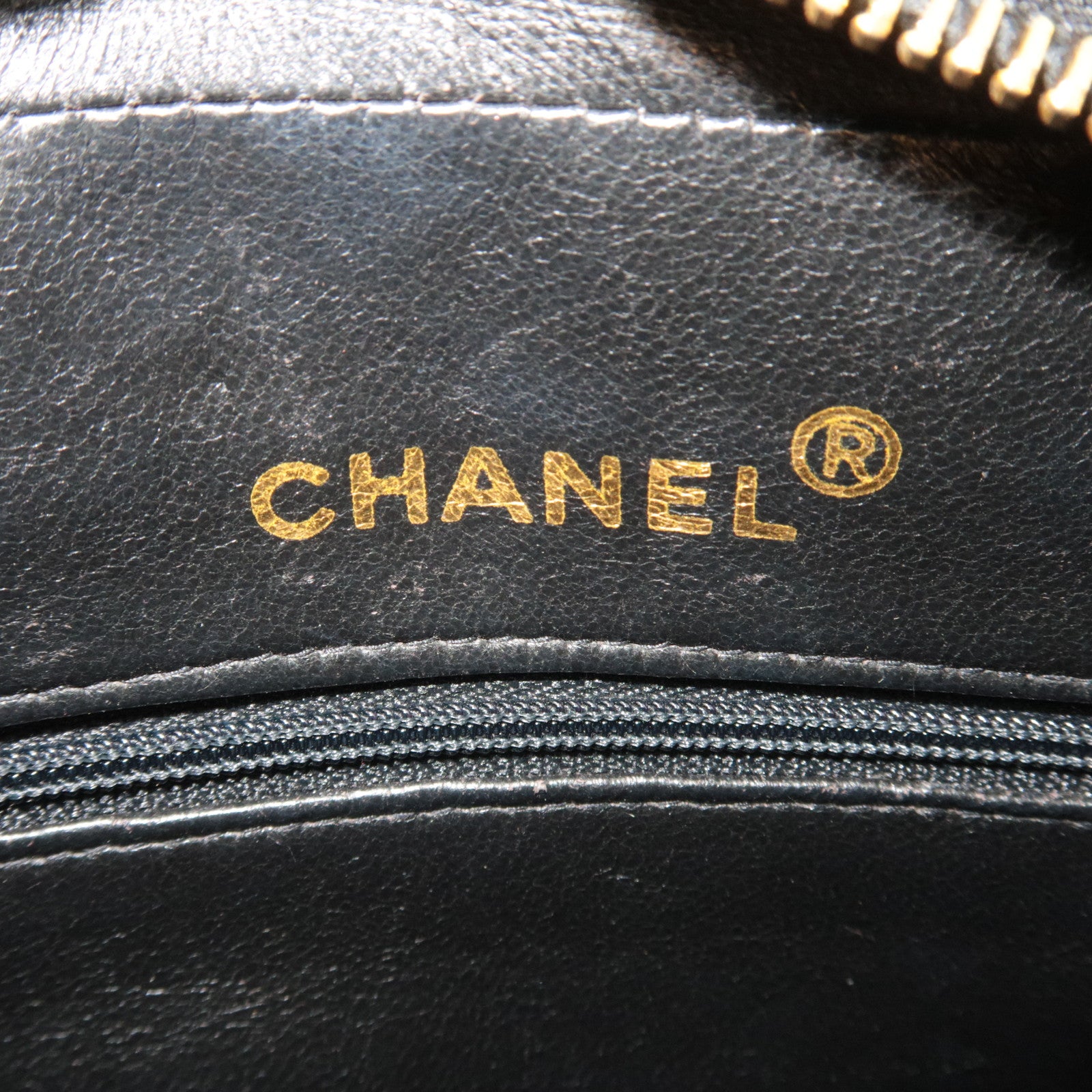CHANEL Matelasse Diana Lambskin Flap Chain Shoulder Bag Black