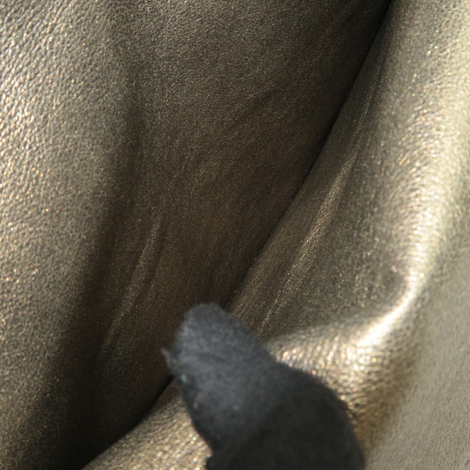 CHANEL 2.55 Matelasse Double Flap Caviarskin Chain Shoulder Bag Khaki