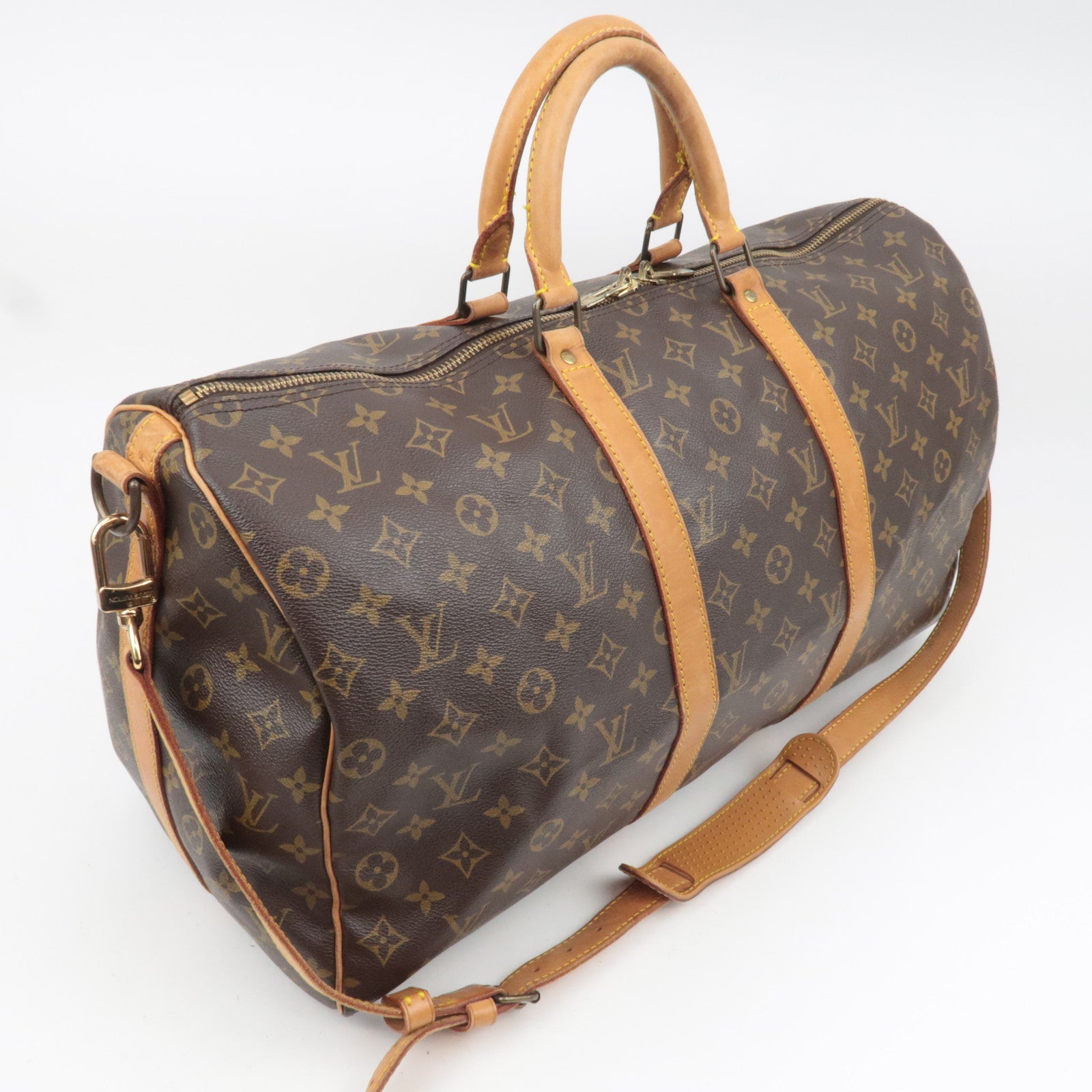 Louis Vuitton Monogram Keepall Bandouliere 50 Travel Bag M41416