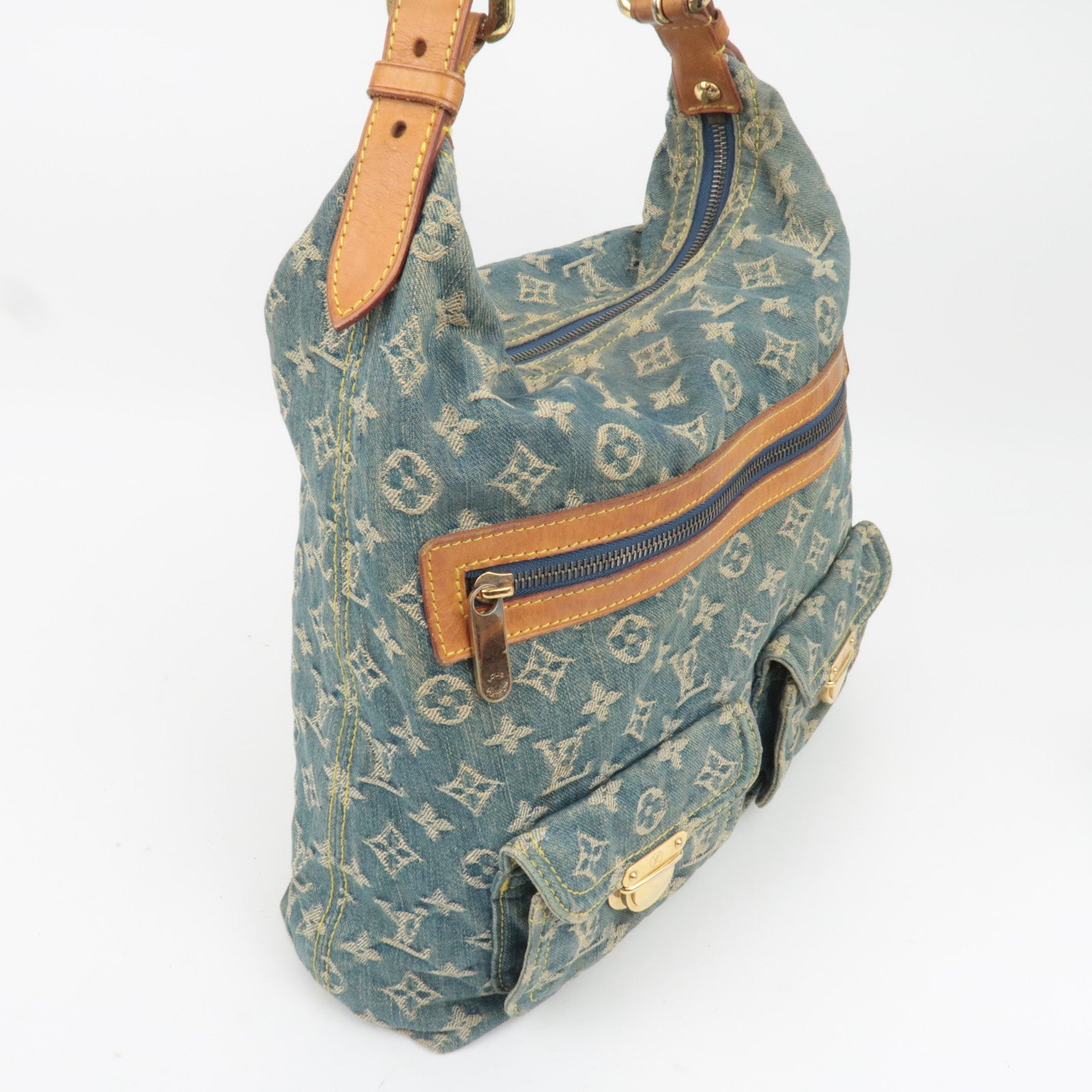 Louis Vuitton Monogram Denim Baggy GM Shoulder Bag M95048