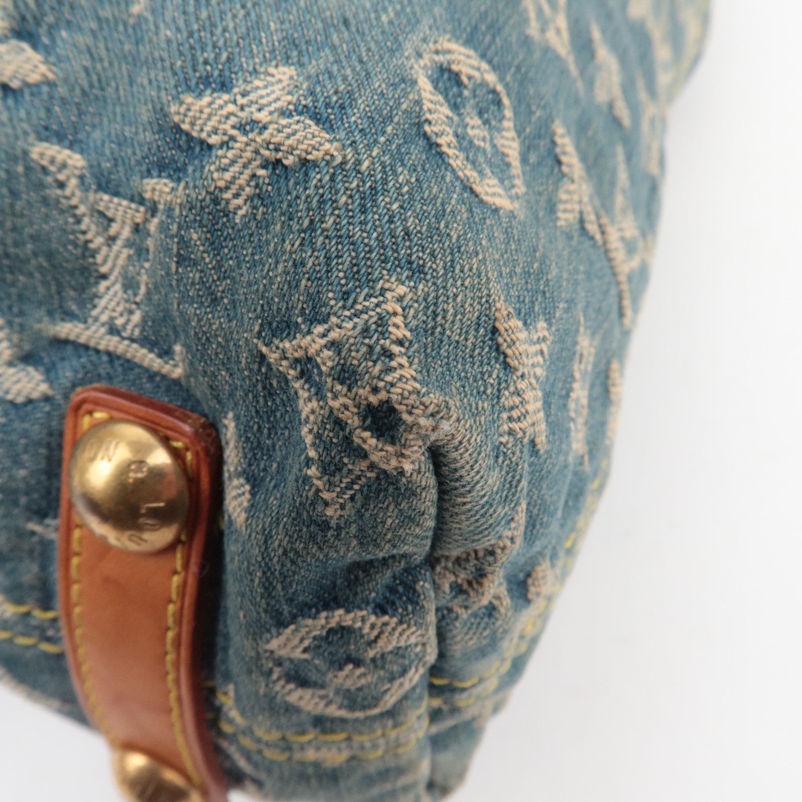 Louis Vuitton Monogram Denim Baggy GM Shoulder Bag M95048