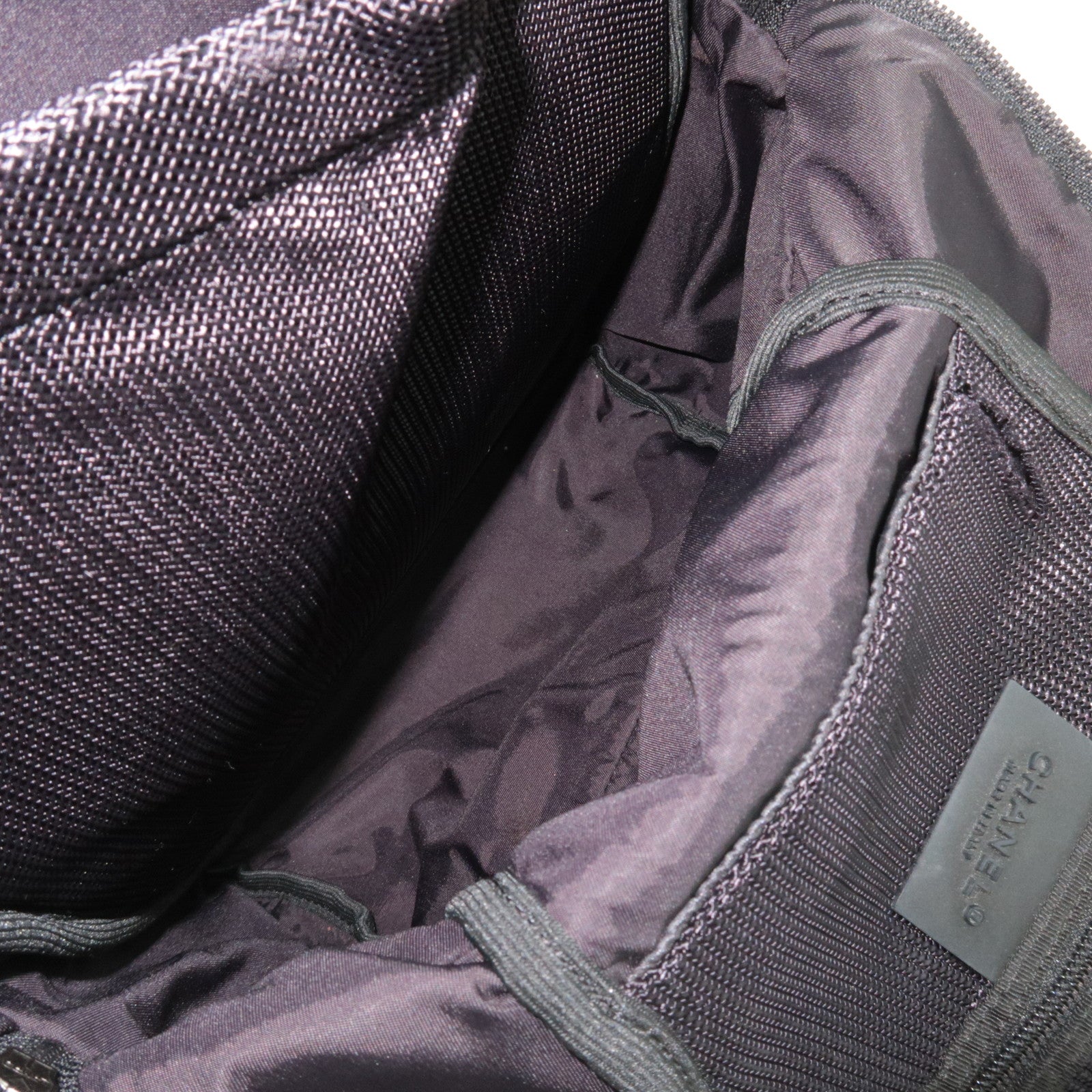 CHANEL Sports Line Nylon Backpack Black