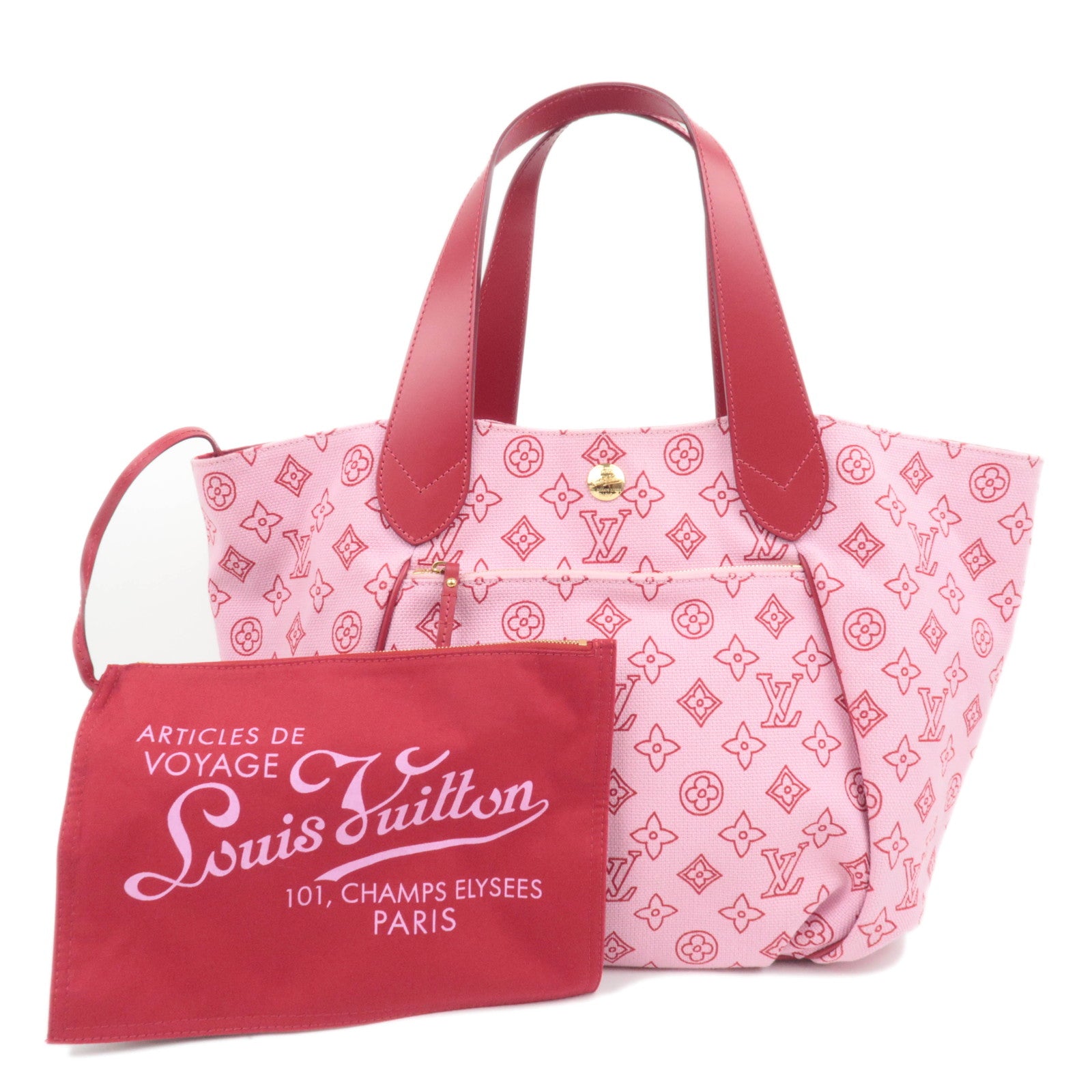 Louis Vuitton Monogram Beach Line Cabas Ipanema PM Tote Bag Rose M9598488471