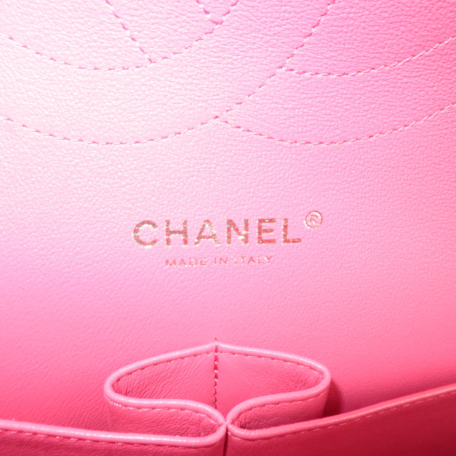 CHANEL Jumbo Matelasse 30 Double Flap Chain Shoulder Bag Lambskin Pink