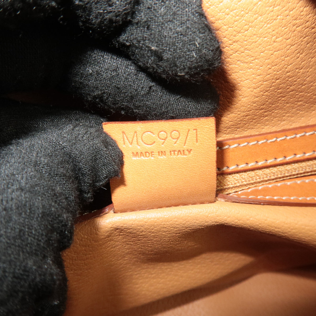 CELINE Macadam PVC Leather Handbag Brown