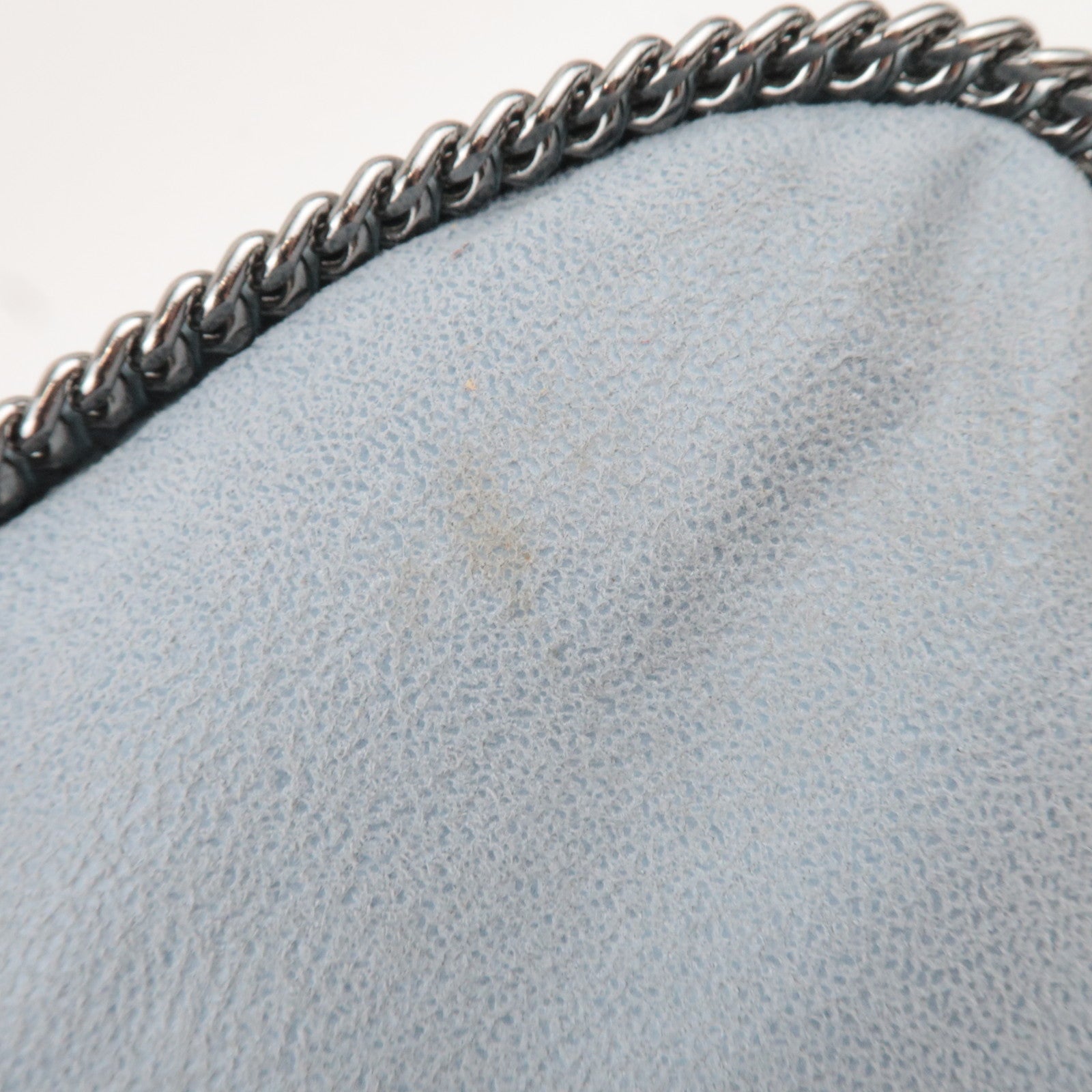 Stella McCartney Falabella Small Fringe Chain Shoulder Bag Gray