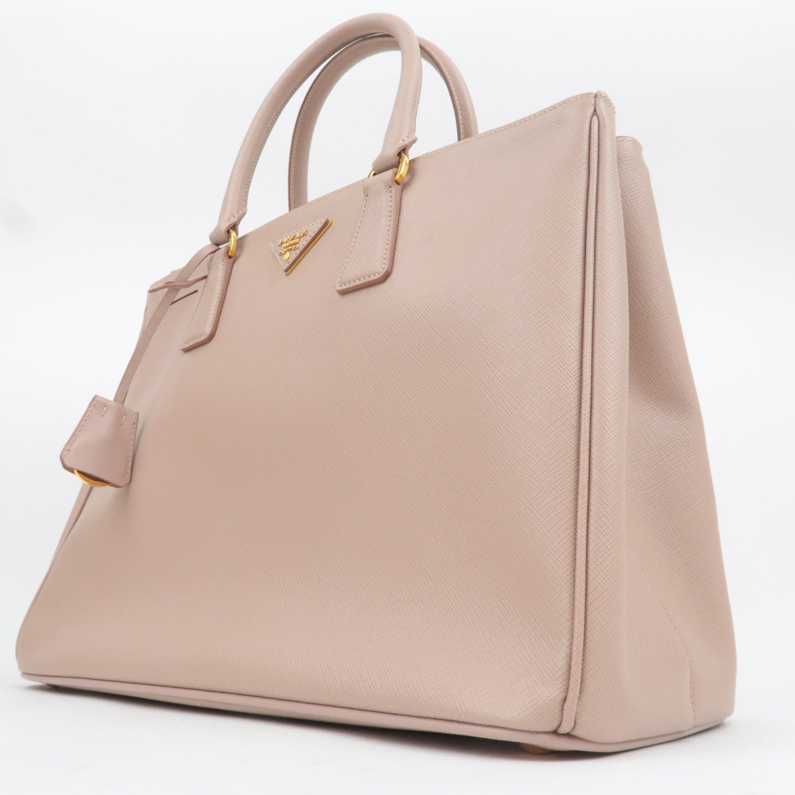 PRADA Saffiano Galleria Leather Handbag Pink Beige BN1786