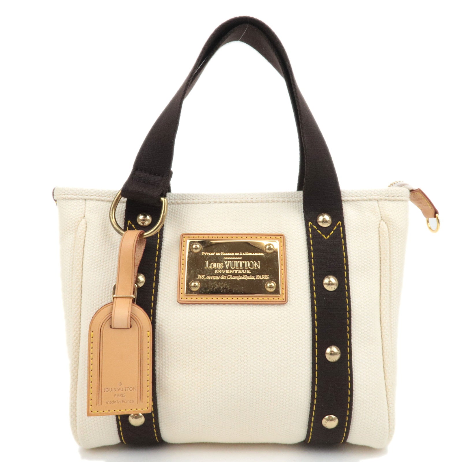 Louis Vuitton Antigua Cabas PM Handbag Ecru M4003988507
