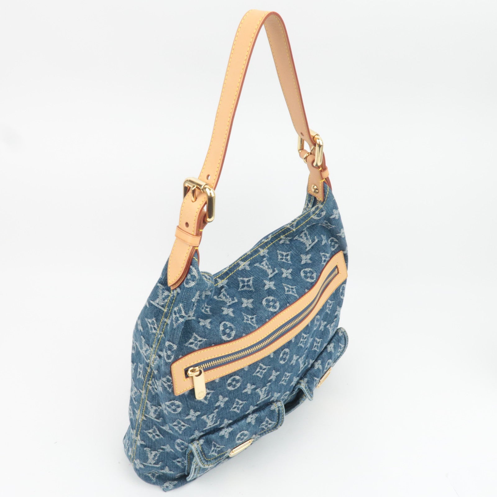 Louis Vuitton Monogram Denim Baggy GM Shoulder Bag M95048