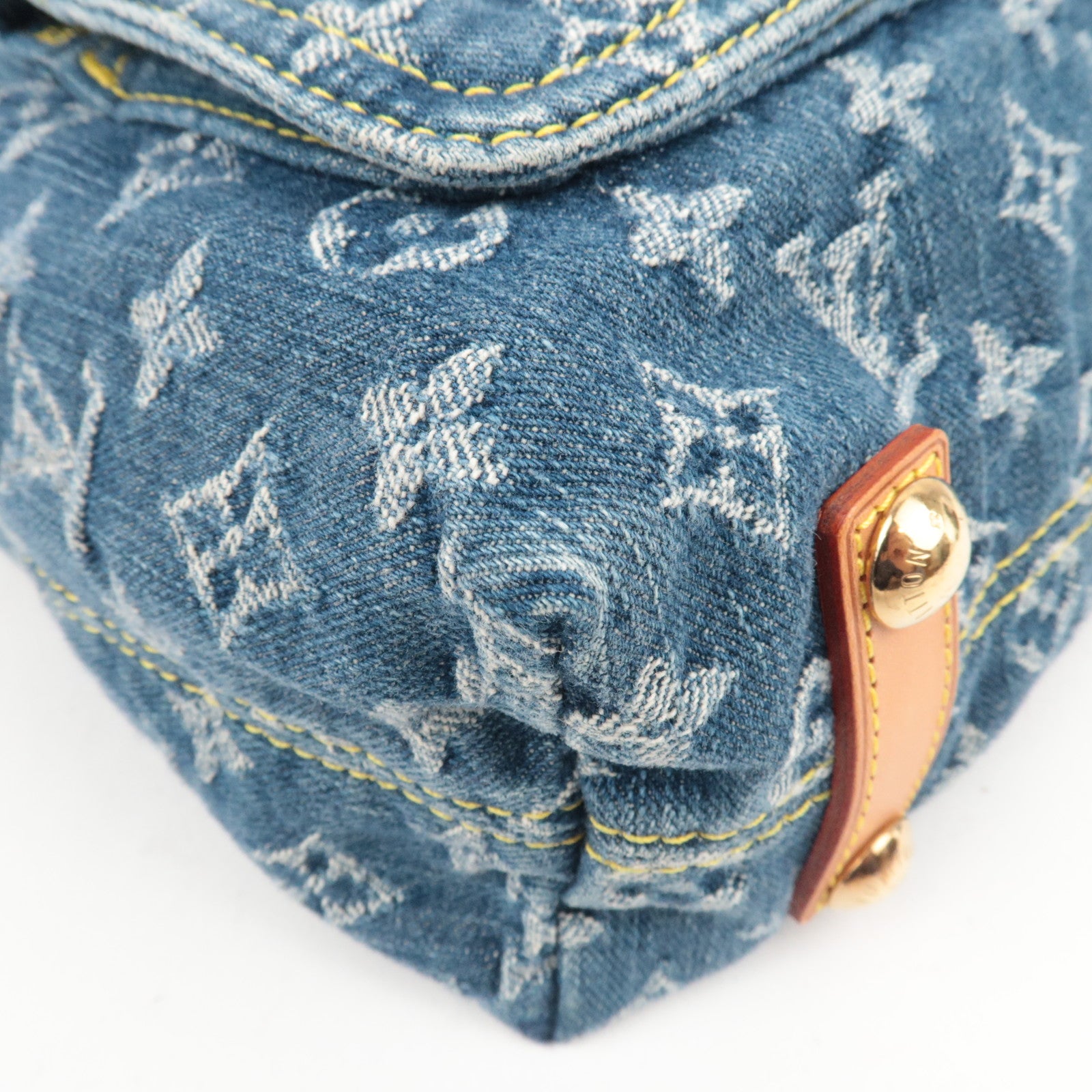 Louis Vuitton Monogram Denim Baggy GM Shoulder Bag M95048