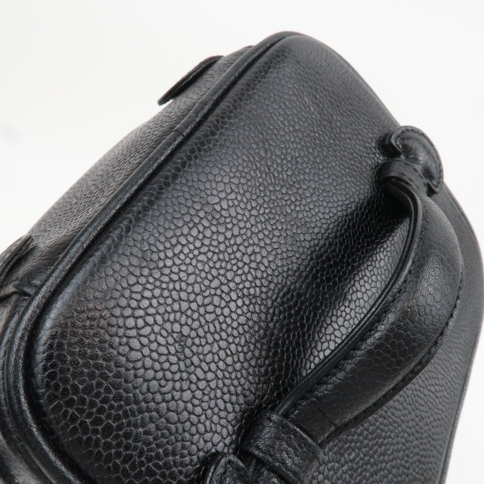 CHANEL Coco Mark Caviarskin Vanity Bag Black A01998