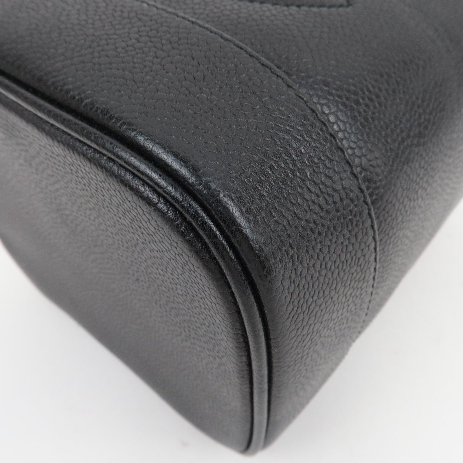 CHANEL Coco Mark Caviarskin Vanity Bag Black A01998