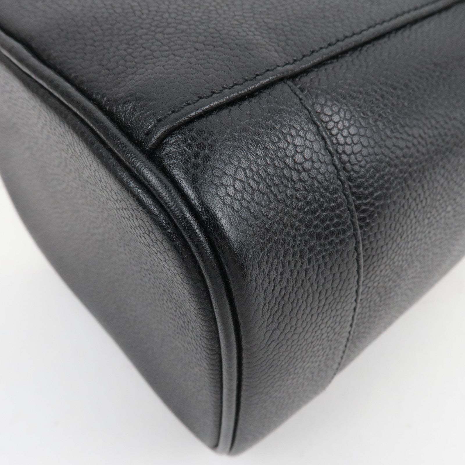 CHANEL Coco Mark Caviarskin Vanity Bag Black A01998