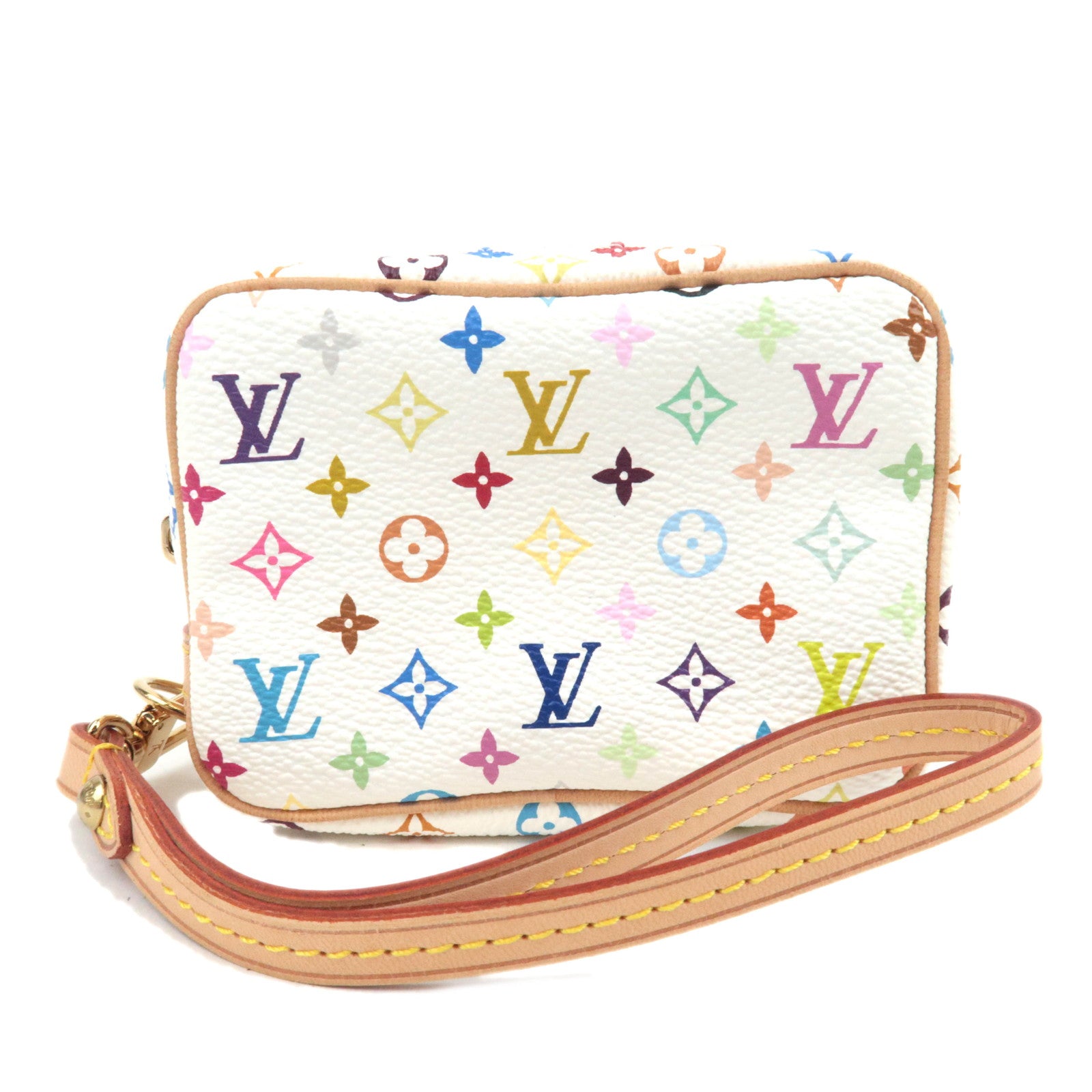 Louis Vuitton Monogram Multicolor Trousse Wapity Mini Pouch Blanc M5803388512
